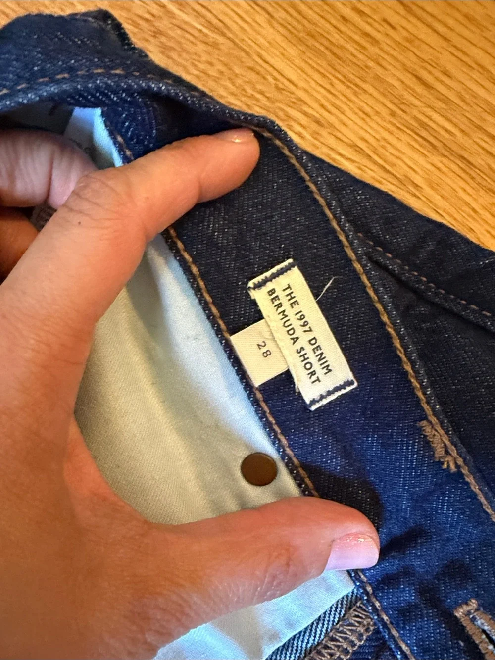 Dark Indigo Denim Bermuda Shorts